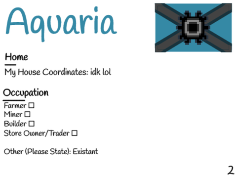 Aquarian Application Form remix