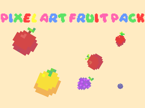 Pixel art fruit pack!