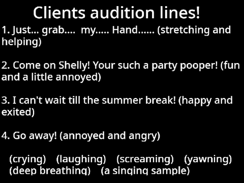 Client application form