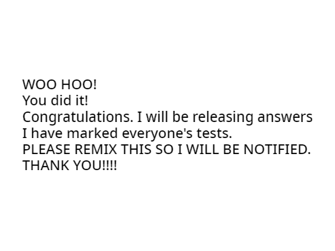Regina's WEEKLY QUIZ FOR OMAS! 