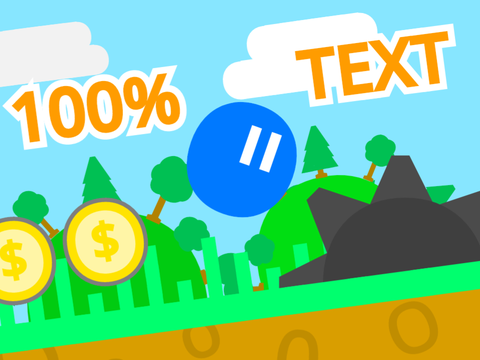 100% Text - A Platformer (mobile) #art #games