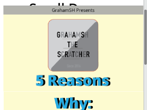 5 Reasons Why Contest: You choose the topic!