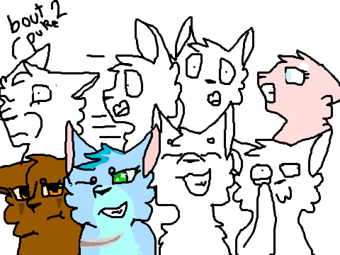 Rosetail with the other cats!