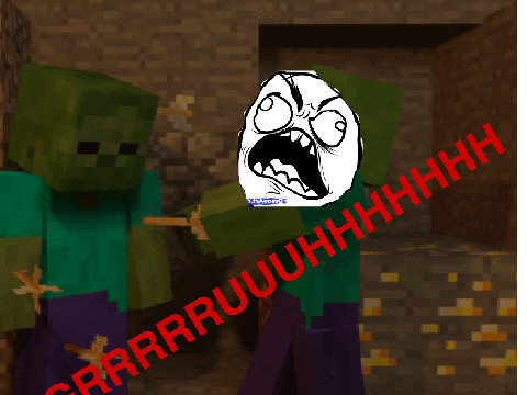 Minecraft zombie gif + MEMES :D