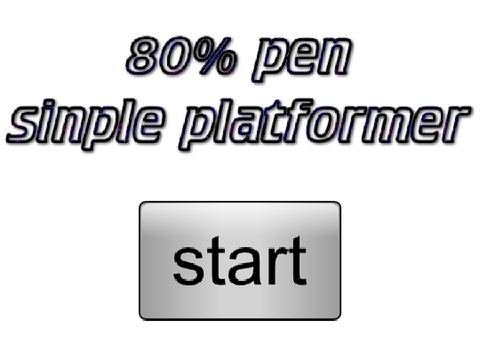 80% pen sinple platformer