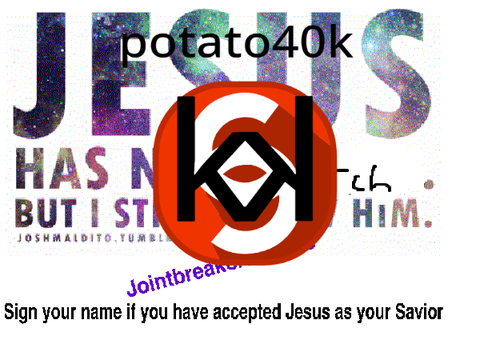 Sign your username or name if you accept Christ remix