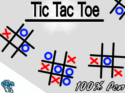 100% Pen Tic Tac Toe entry for @Stonekite