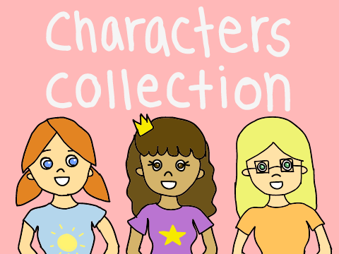 my characters: art collection/mini refs