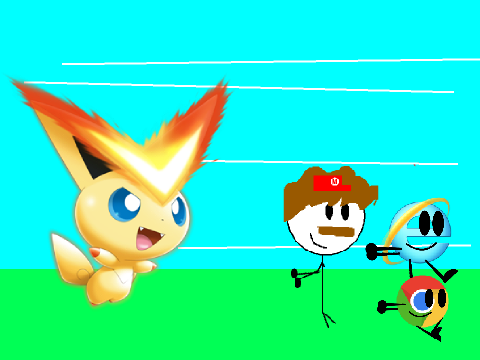Add Yourself Running From A Giant Victini!