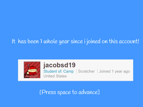 1 Year on scratch!
