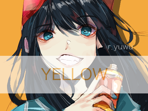 yellow . painting / art