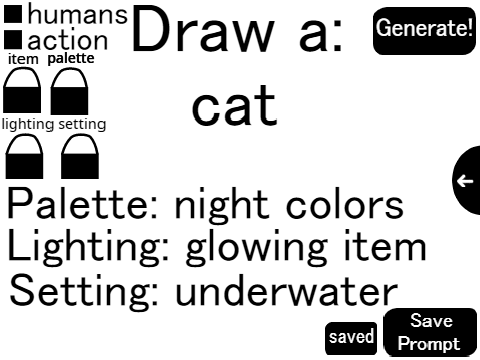 Drawing Prompt Generator