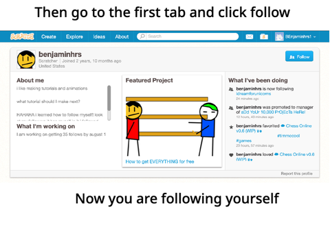 How to follow yourself