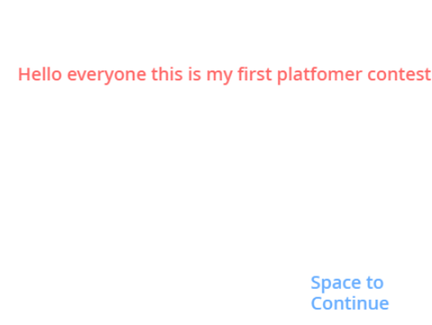 Platformer Contest!