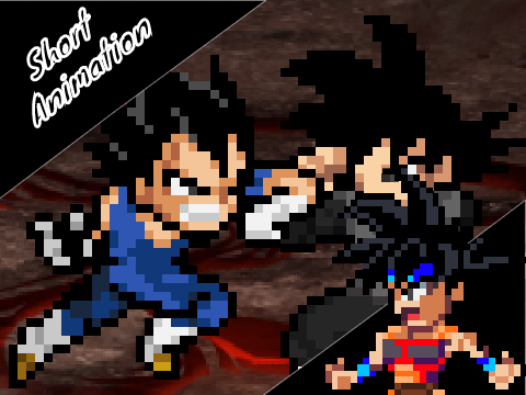 Goku Black Vs Vegeta Sprite Animation