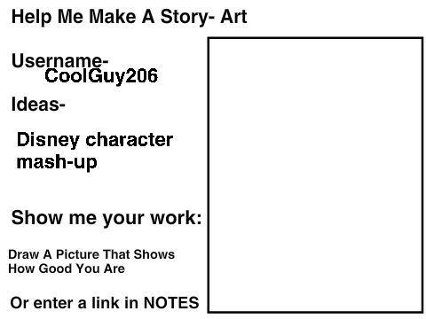 Art- Help Me Make A Story Application remix