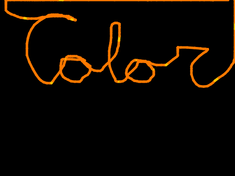 Color with orange