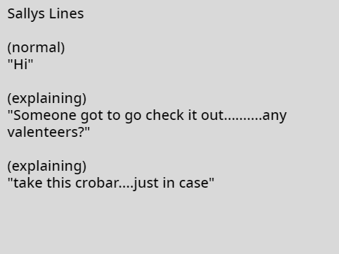 Hazel's VA Lines For Into The Storm