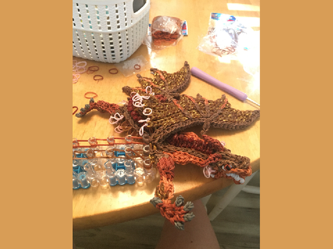 Rainbowloom Mudwing progress
