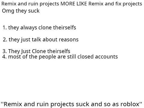 Stop with the ''Offline projects''! remix