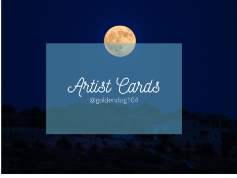 My artist cards