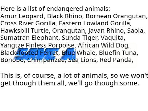 Endangered Animals - Slideshow