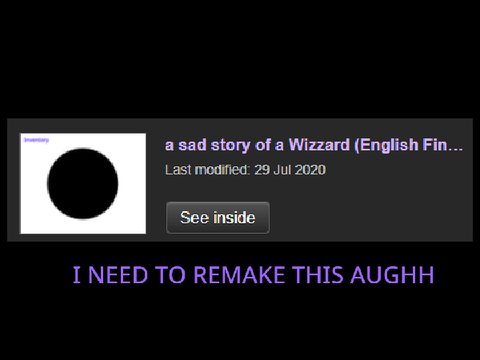 a sad story of a Wizzard 