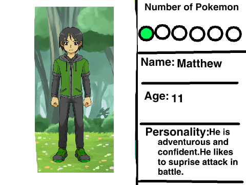 Pokemon Trainers Unite! (Form for Matthew)
