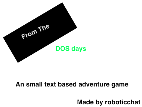 From the DOS days