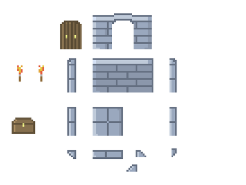 Scrolling RPG Pixel Art