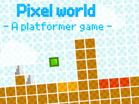 pixel world  - 100%stamp platformer -     #games