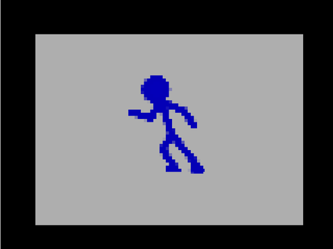 Pixel Stickman Running Cycle 
