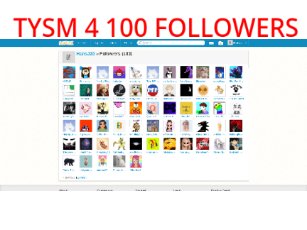 100 FOLLOWERS TYSM