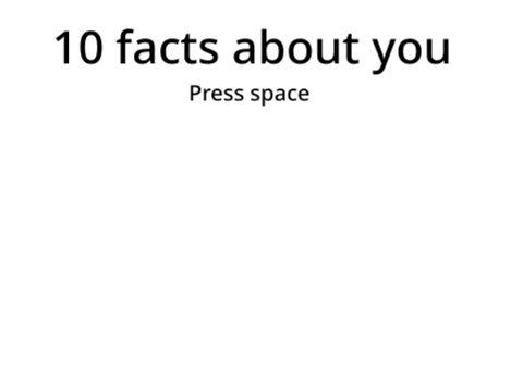 Facts about you