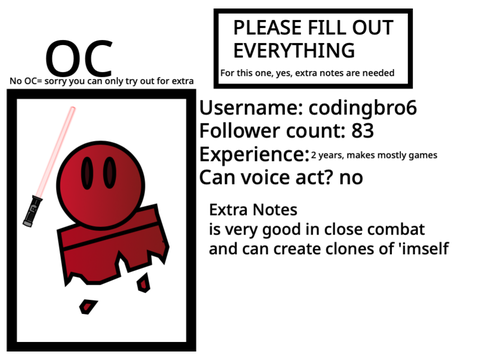 Villain tryouts for Scratch Wars!!! remix