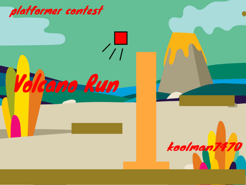 platformer contest (Volcano Run)