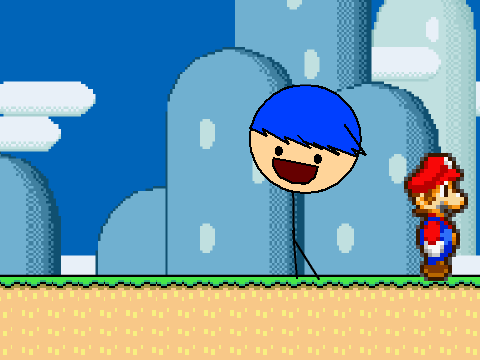 add yourself walking with mario. remix