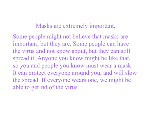 Remix if you think masks are important 