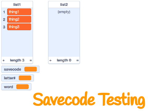 Savecode testing