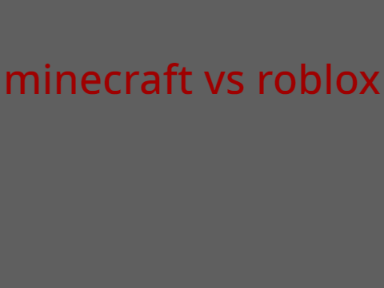 minecraft vs roblox(animation)