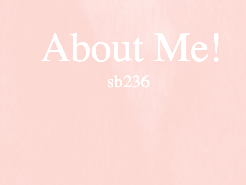 About me! (5 facts) || sb236 
