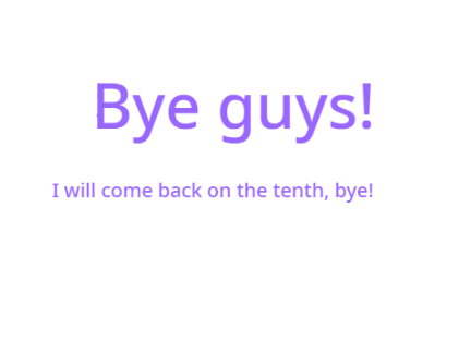 Bye!