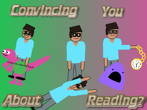 Convincing you about reading   (he tried)