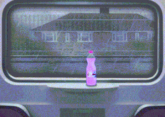 ◊ train ride in the rain ◊