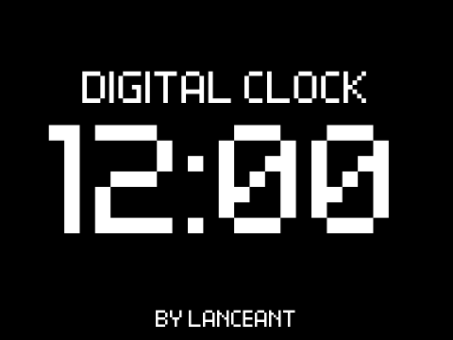 Digital Clock                                     #all #lanceant #art #covid_crafts