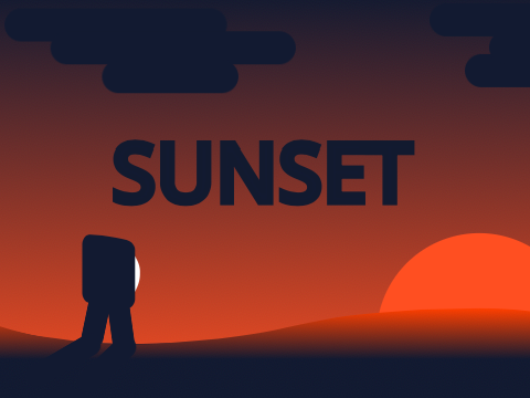 sunset || mobile platformer