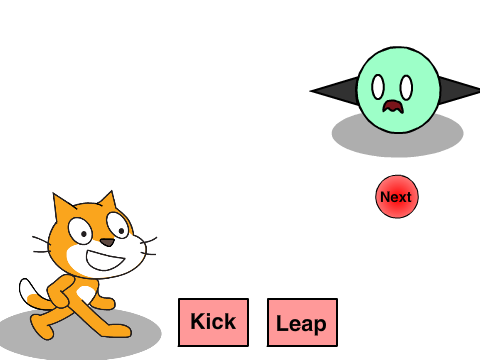 Batlle scratch cat