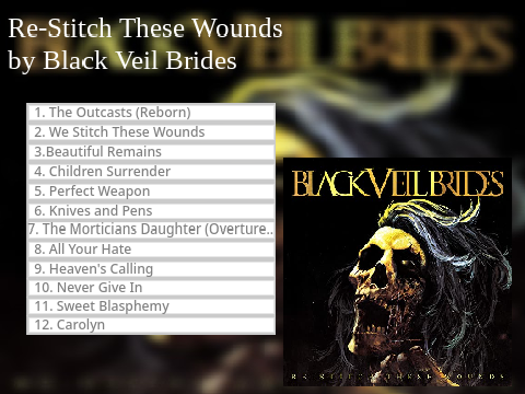 Re-Stitch These Wounds - Black Veil Brides Album
