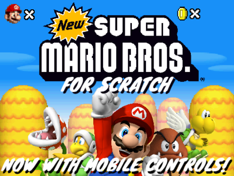 New Super Mario Bros. For Scratch but 20 percent pixeled