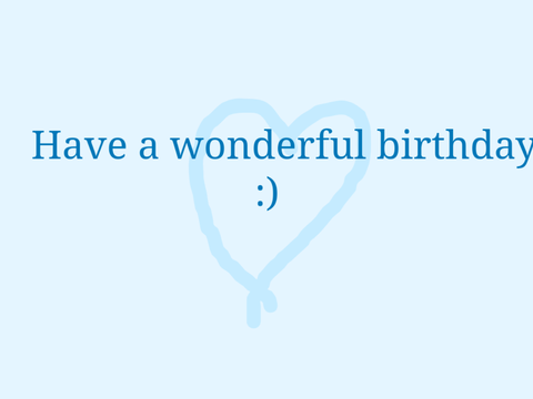 Happy birthday, Blue! :)